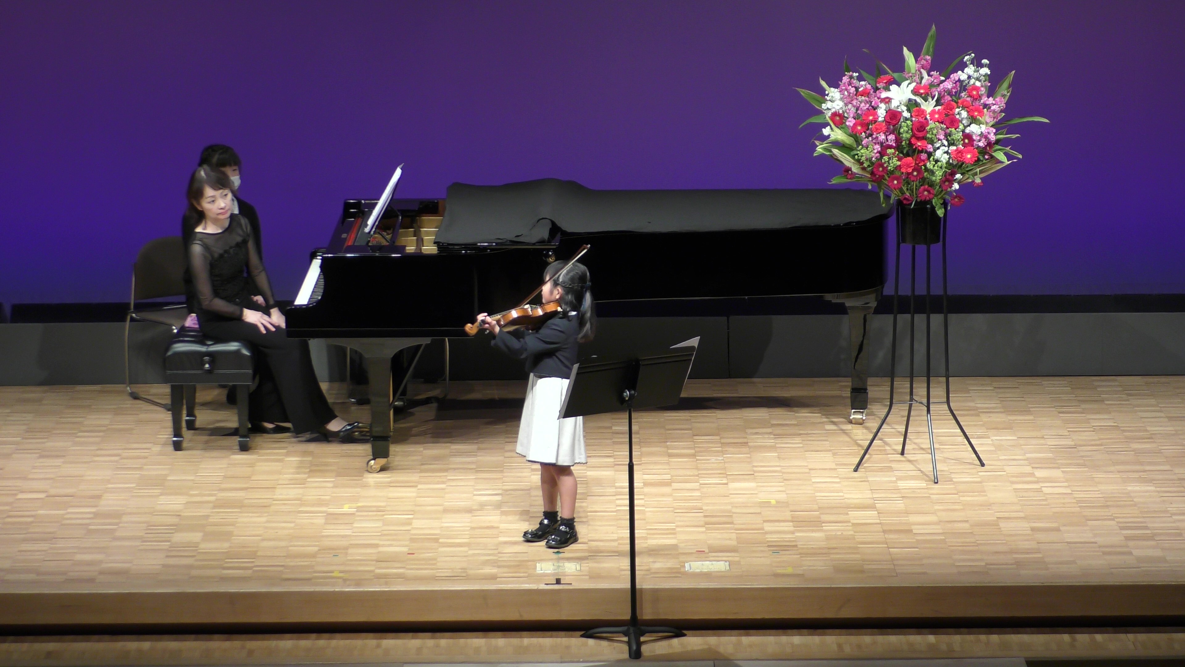 ヴァイオリン発表会_伴奏者とのコンタクトはバッチリ